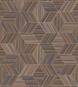 Herringbone Geo Mural by Eijffinger Dark Brown/Taupe