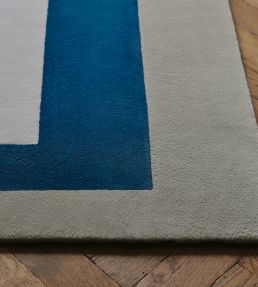 CF Editions Homage To The Square by Josef Albers rug Blue/White CFR113-01 Blue/White