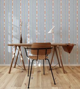 Huipil Wallpaper by Coordonne Blue