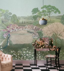 Idyll Mural by Cole & Son Eau De Nil