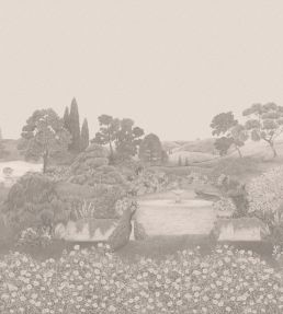 Idyll Mural by Cole & Son Platinum Matte