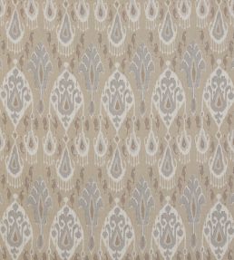 Ikat Bokhara Linen Fabric by GP & J Baker Parchment