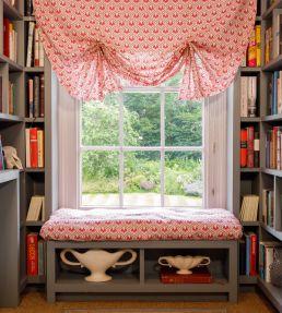 Ikat Heart Fabric by Barneby Gates Mustard