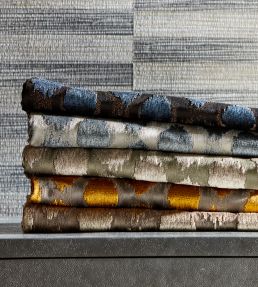 Ikat Spot Fabric by Zoffany Stone