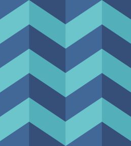 Illusion Chevron Wallpaper by Ohpopsi Cerulean Mix