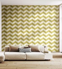 Illusion Chevron Wallpaper by Ohpopsi Cerulean Mix