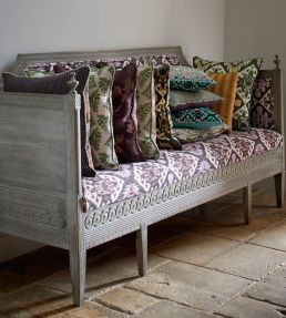 Trees Fabric by Parker & Jules Rose Crimson