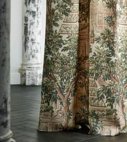 Italian Garden Fabric by Zoffany Tuscan Pink