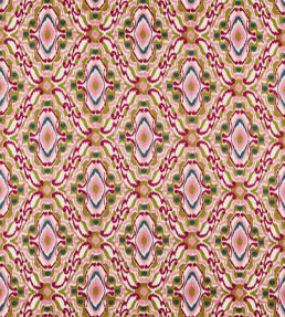 Ixora Fabric by Harlequin Pomegranate / Tree Canopy / Ink