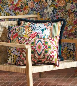 Ixora Fabric by Harlequin Pomegranate / Tree Canopy / Ink
