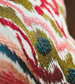 Ixora Fabric by Harlequin Pomegranate / Tree Canopy / Ink