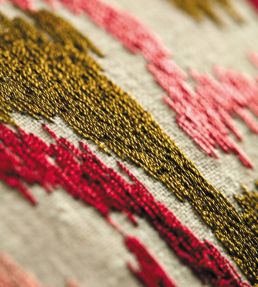Ixora Fabric by Harlequin Pomegranate / Tree Canopy / Ink