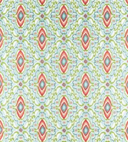 Ixora Fabric by Harlequin Sky / Cascade / Vermilion