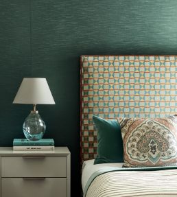 Charleston Fabric by James Hare Blue