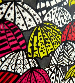 Jolly Brollies Wallpaper by Ohpopsi Inky