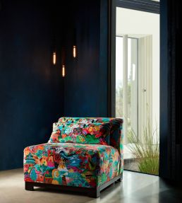 Journey of Discovery Velvet Fabric by Harlequin Ionian / Harissa / Emerald