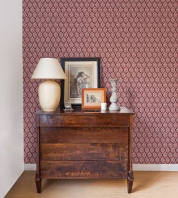 Kasuri Wallpaper by Coordonne Wine