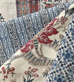 Kingham Fabric by GP & J Baker Red/Blue