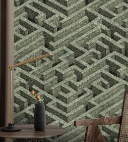 Labyrinth Wallpaper by Josephine Munsey Eucalyptus