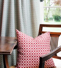 Lattice Cane Fabric by Barneby Gates Red/Pink