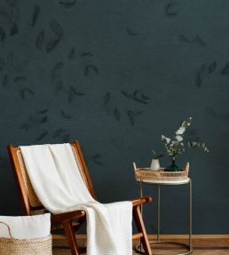 Leaves Reflection Mural by Coordonne Blue