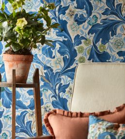 Leicester Wallpaper by Morris & Co Sour Green/Plum