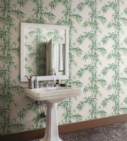 Leon Wallpaper by Sandberg Garden Green