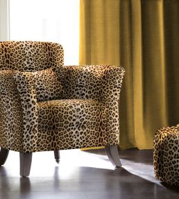 Leopard Fabric by Arley House Golden