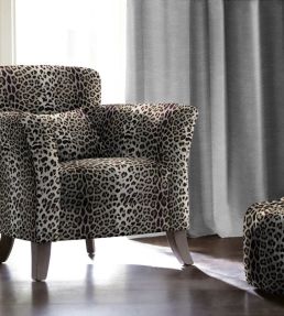 Leopard Fabric by Arley House Steel