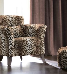 Leopard Fabric by Arley House Tan
