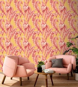 Lets Go Bananas Wallpaper by Woodchip & Magnolia Pink/Yellow