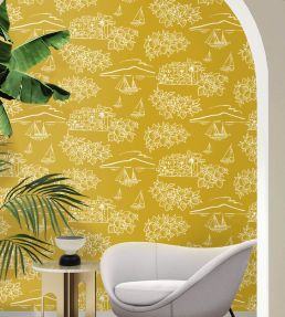 Limoneto Wallpaper by Mini Moderns Mustard