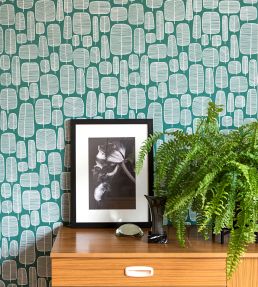 Little Trees Wallpaper by MissPrint Emerald
