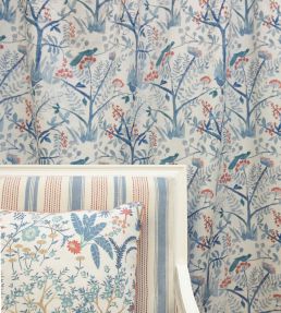 Lulworth Fabric by Baker Lifestyle Blue/Red