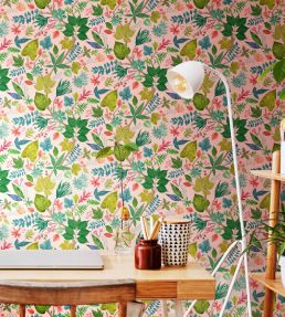 Lush Leaves Wallpaper by Ohpopsi Watermelon