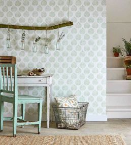 Lyme Leaf Wallpaper by Sanderson Celadon