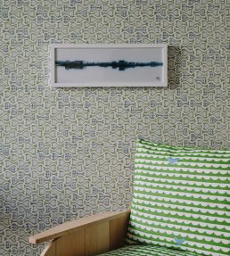 Make Fish Wallpaper by Christopher Farr Cloth Slate
