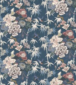 Maluku Fabric by Arley House Prussian Blue