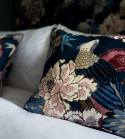 Maluku Fabric by Arley House Prussian Blue