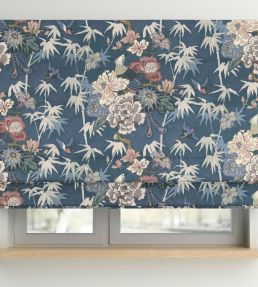 Maluku Fabric by Arley House Prussian Blue