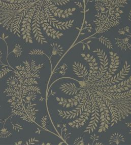 Mapperton Wallpaper by Sanderson Graphite/Gilver