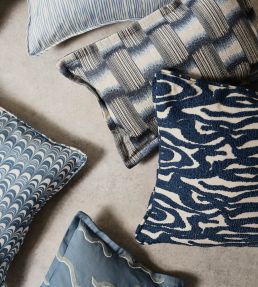 Marble Wave Fabric by Harlequin Terracotta