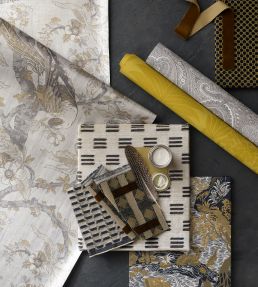 Marsden's Palm Damask Wallpaper by Zoffany Tigers Eye