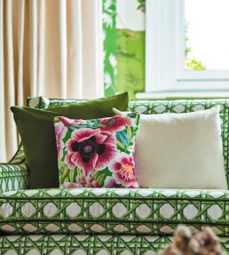 Marsha Velvet Fabric by Harlequin Aqua / Peony / Magenta