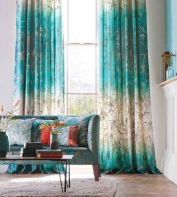 Meadow Grass Fabric by Harlequin Mist/Fluoro