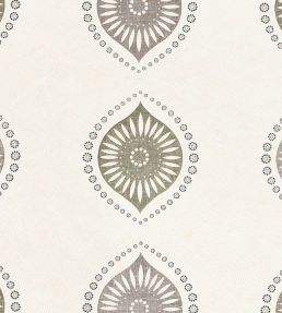 Medallion Fabric by Vanderhurd Grey & Bronze/Moonstone