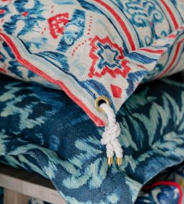Mediterraneo Ikat Fabric by MINDTHEGAP Indigo Red