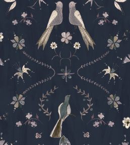 Metaphoric Birds Wallpaper by Coordonne Blue