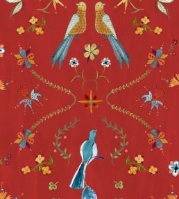 Metaphoric Birds Wallpaper by Coordonne Red