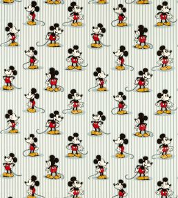Mickey Stripe Fabric by Sanderson Sea Salt